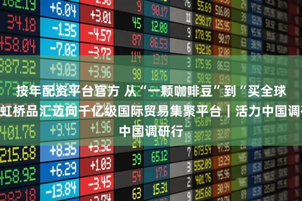 按年配资平台官方 从“一颗咖啡豆”到“买全球”：虹桥品汇迈向千亿级国际贸易集聚平台｜活力中国调研行